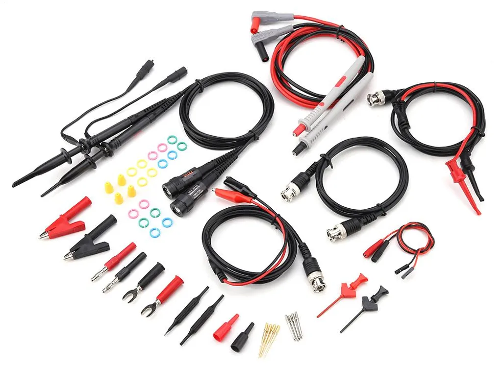 Kit P1260D Câbles de mesure oscilloscope avec fiches banane et pinces