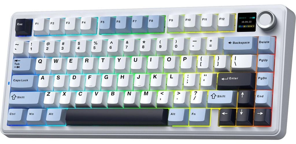 Clavier mécanique de jeu sans fil AULA F75 MAX avec écran Image du produit 
