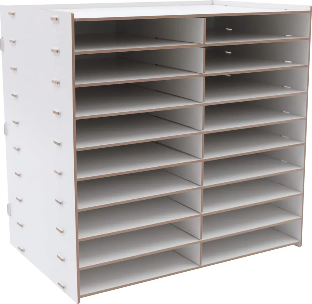 Porte-documents en bois pour bureau à domicile et tri de dossiers A4