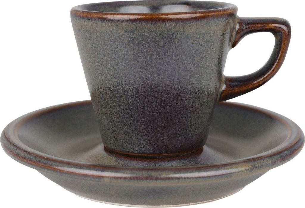 Bonna Gloire - Espressotassen und Untertasse - 70 cc - Porcelain - 6er set