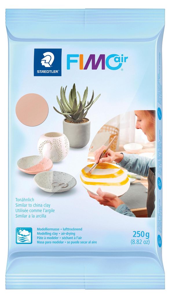 FIMO air Modelliermasse lufthärtend blassrosa 250 g Produktbild 