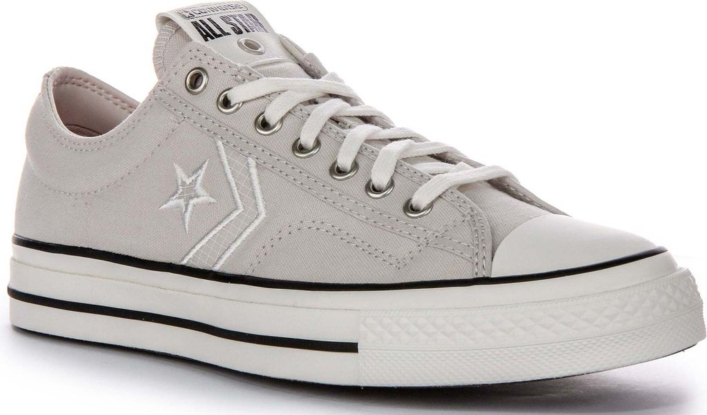 Converse Star Player 76 Gewebtes Ripstop Textil Trainer In Hellgrau – 7.5 UK - 41 EU - 7.5M/9.5F US / Light Grey