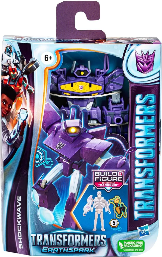 Transformers Shockwave EarthSpark Figurine Articulée Transformation 2-en-1