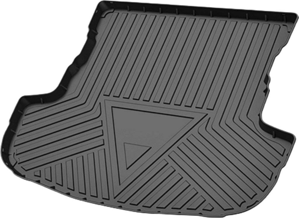 Flache Gesichtsladeflächen-Kofferraummatte Kofferraum-Laderaumkofferraummatte Streifen- und Dreiecksmuster für Mitsubishi Outlander 2014-2021 Ant...