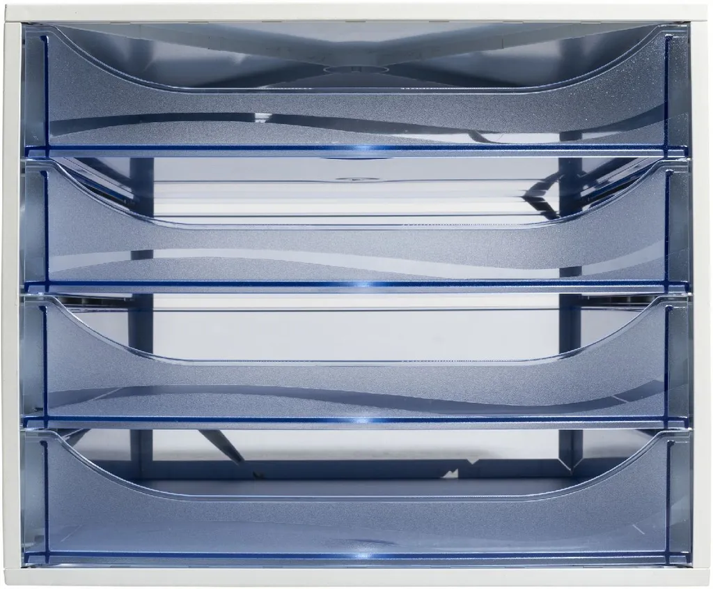 Cassettiera Ufficio Exacompta Ecobox 228610D - 4 Cassetti A4+
