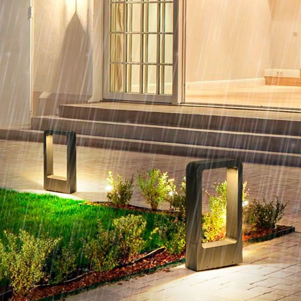 Éclairage pour allées et espaces communs, borne LED extérieure 7W