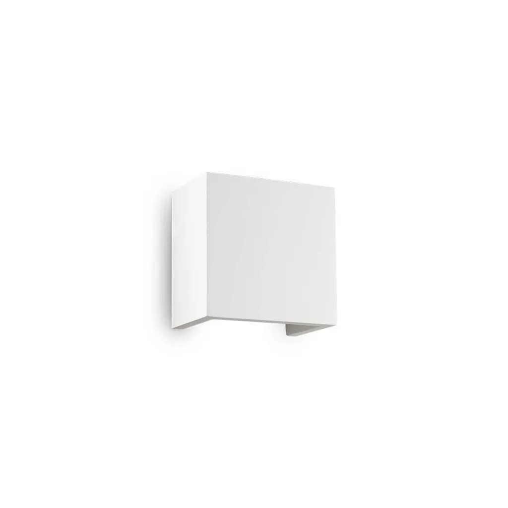 Ideal Lux Applique Flash Gesso Petit Blanc 214672 Lampe Murale Plâtre