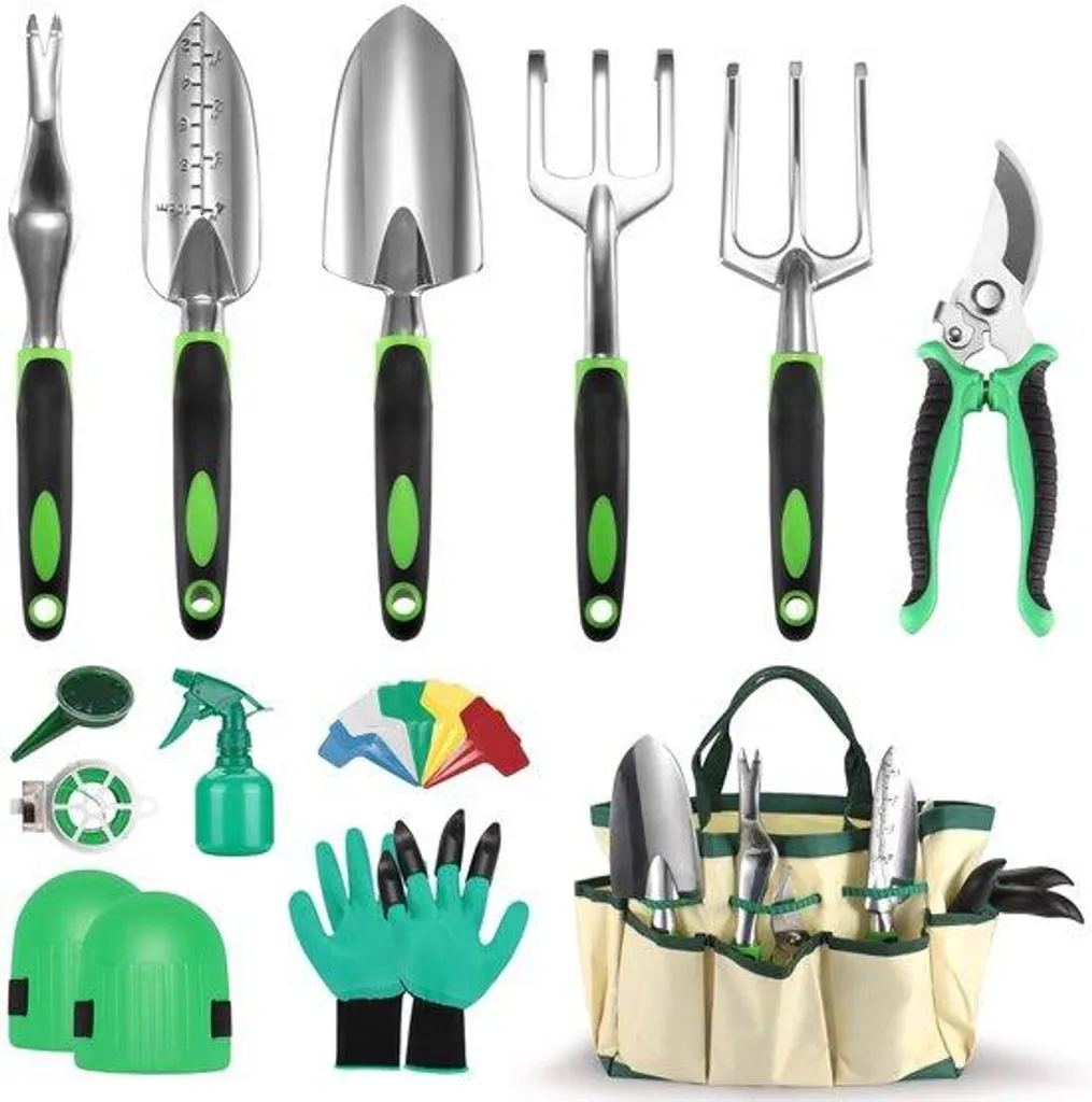 Coffret Cadeau Jardinage 13 Outils Inox pour Entretien Potager et Massifs