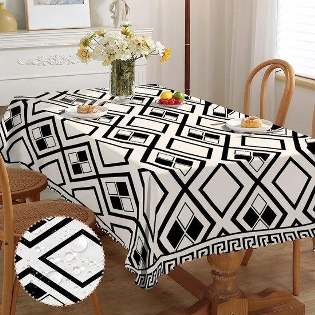 Nappe anti-taches et imperméable, décor bohème chic pour terrasse