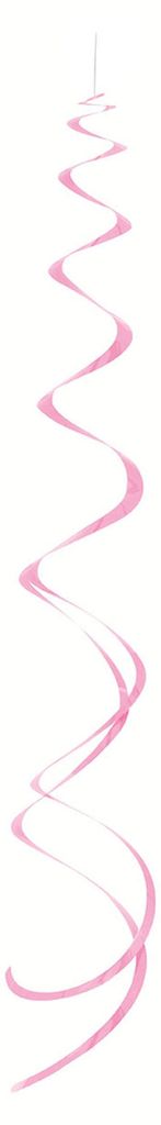 8er-Set Deko-Spiralen zum Aufhängen in Pink aus Kunststoff - Einheitsgröße