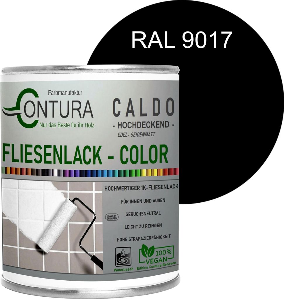 Fliesenlack 750ml. Fliesenfarbe 20 Farben Lack Fliesen Wand Produktbild 