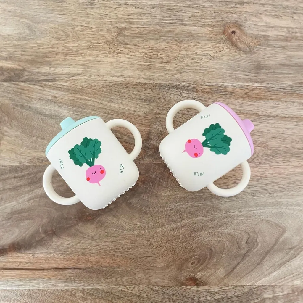 Gobelet silicone souple sans BPA Veggie Pals pour enfant - Incassable