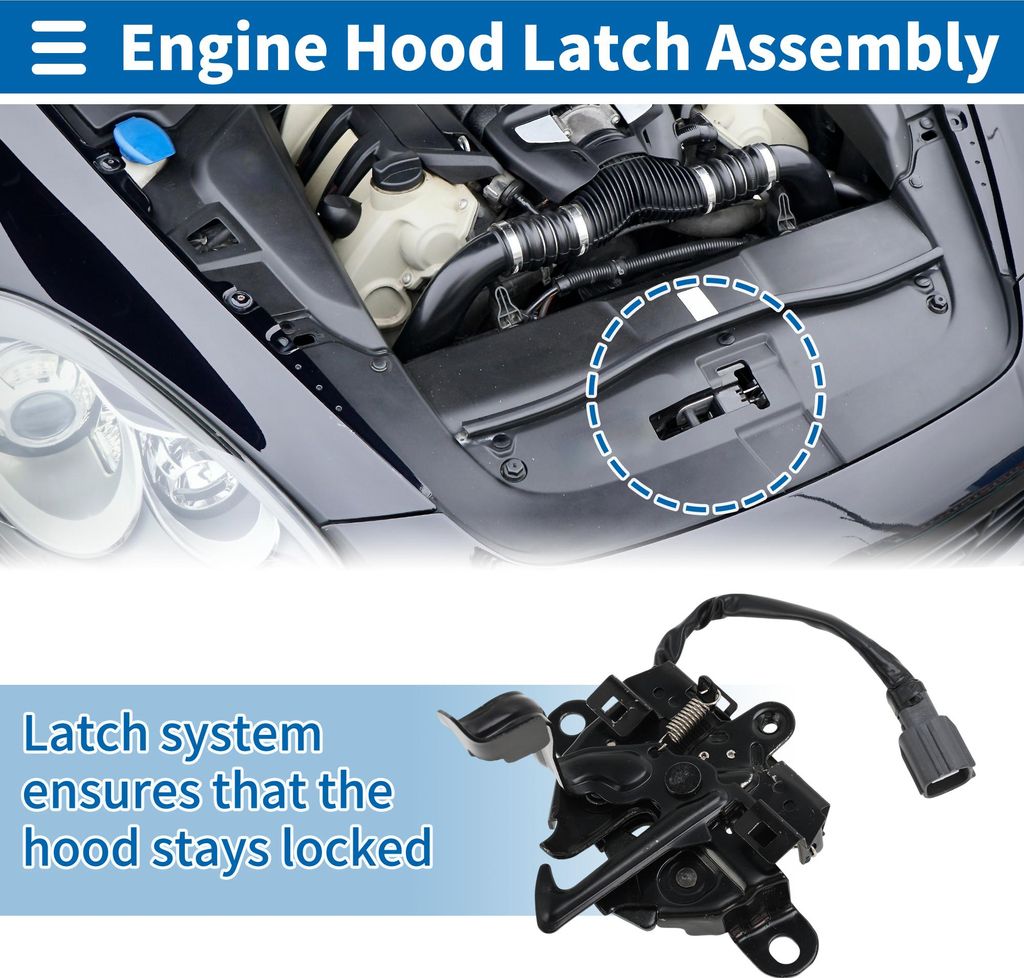 Haube Schloss Montage für Lexus GX460 2018-2019 Motor Haubenschloss Entriegelung Nr.5351060321 1Stk