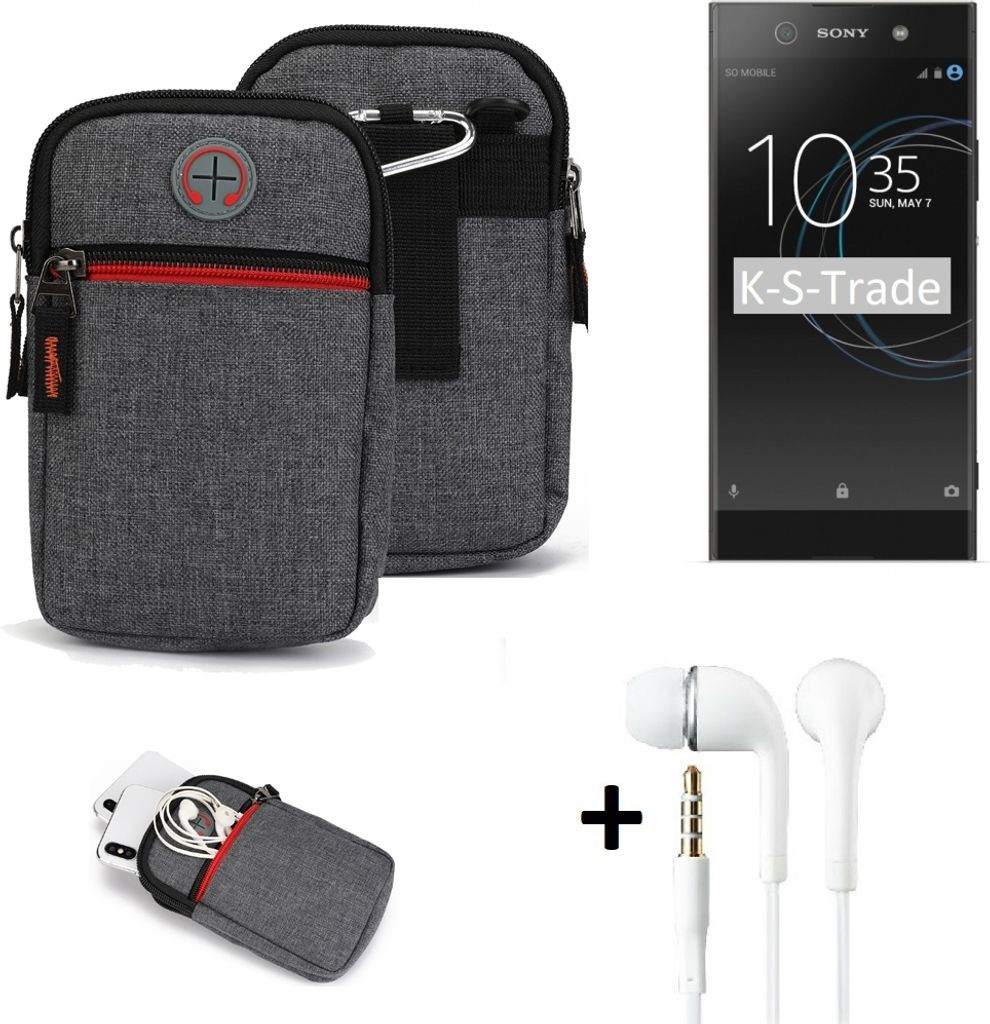 K-S-Trade Gürtel Tasche + Kopfhörer kompatibel mit Sony Produktbild 
