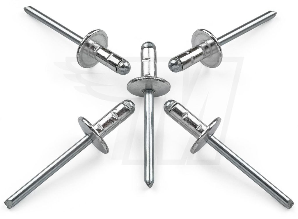 15x Universal Blind Niet 4,8 x 14,2 mm