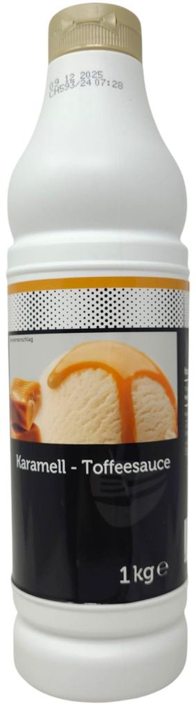 TGQ Karamell Toffeesauce Dessertsauce 1kg Squeeze Flasche Produktbild 