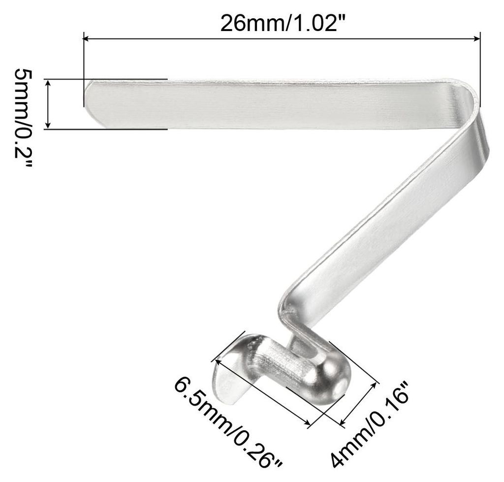6.5x4mm 5Pack Kayak Paddel Druckkn?pfe Poltaster Feder Klammern Stahl Hohlknopf Verriegelung Rohr Einzelstift fš¹r Camping Vorzelt Zeltstangen