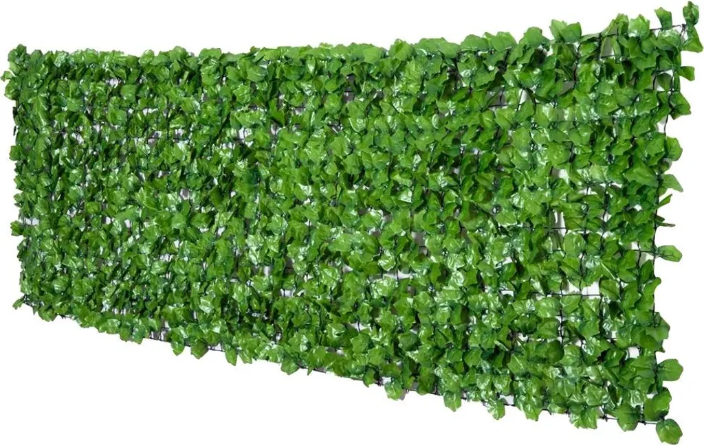 Haie synthétique 300x100 cm feuillage vert clair traité anti-UV durable