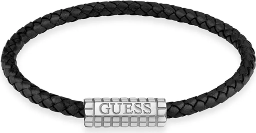 Bracelet Homme Noir Guess pour Look Casual et Chic - Idée Cadeau Idéale