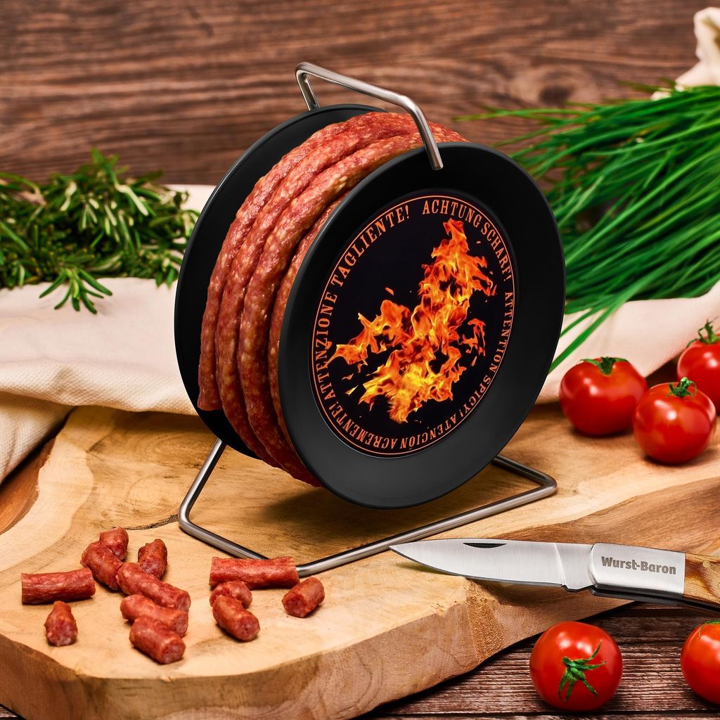Snack Wurst auf Mini-Kabeltrommel SCHARF 3,5 Meter Produktbild 