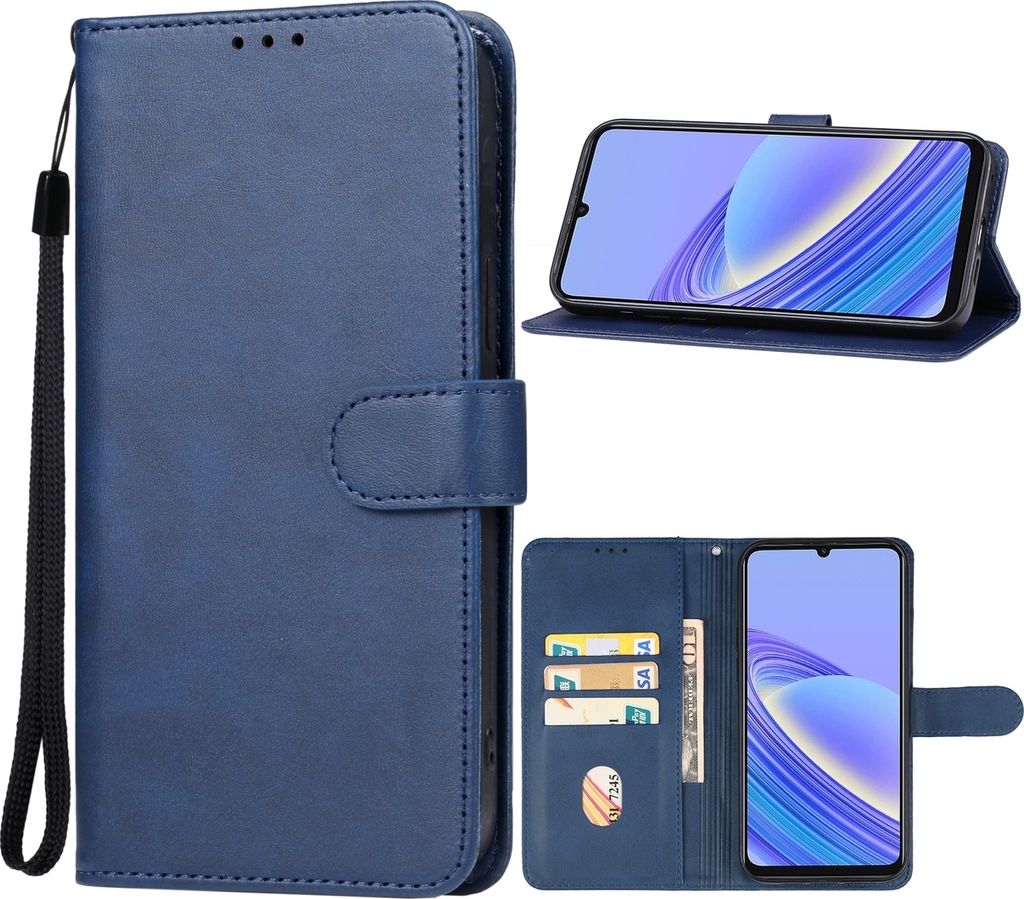 Mobigear Wallet TCL 40 SE Hülle Klapphülle Geldbörse - Blau