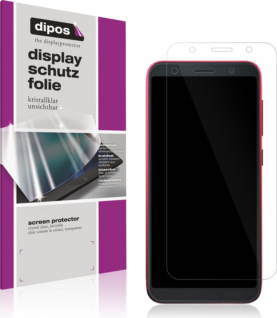 5x Schutzfolie für Asus ZenFone Live (L2) SD425 klar Displayschutzfolie Folie Display Schutz dipos