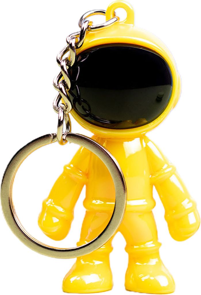 Schlüsselanhänger Schöne Beste Freunde Geschenk Kunststoff 3D Cartoon Astronaut Rucksack Anhänger Schmuck Zubehör-Gelb