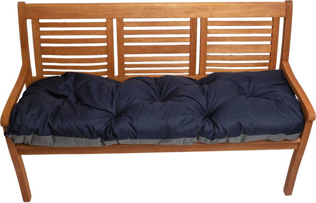 Bankkissen 120x60cm, Sitzkissen outdoor, Gartenkissen- rataanmöbel, Auflage für Hollywoodschaukel, Bodenkissen Dunkelblau