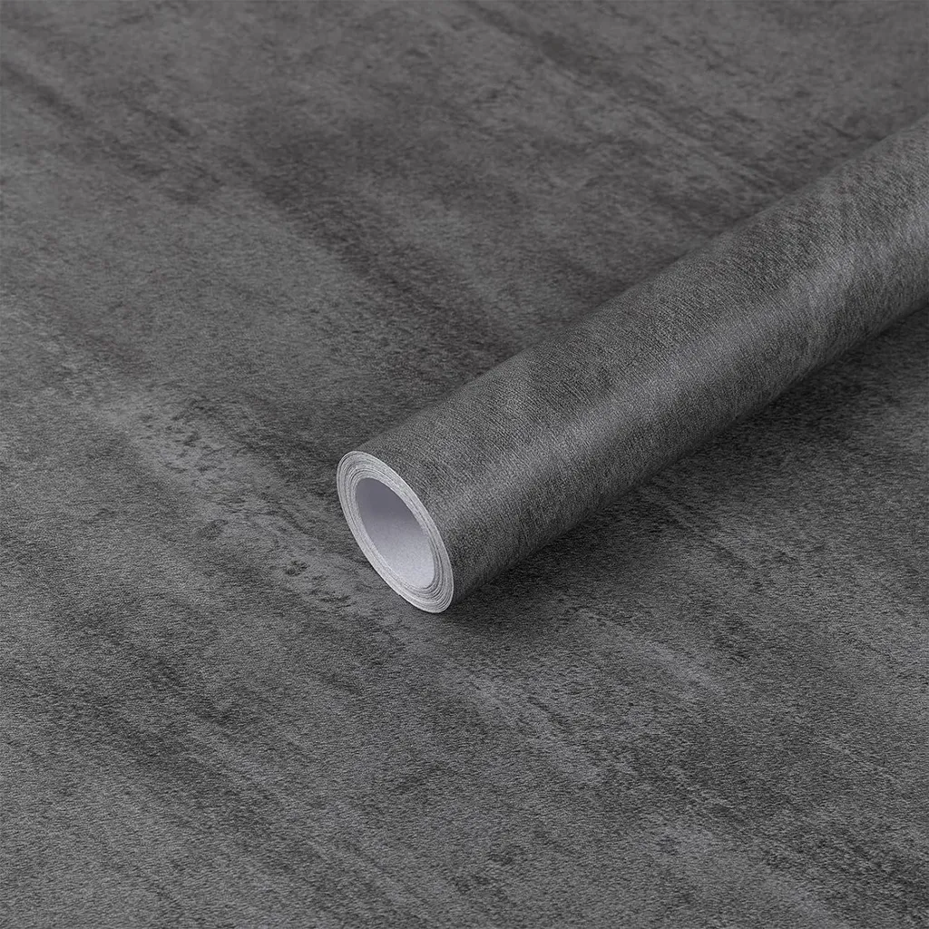 Film PVC autocollant meubles gris foncé imperméable - Rouleau 30x300 cm