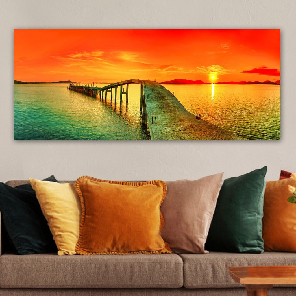 Wallity, YTY105983024_50120- ERN1176, Bunt, Leinwandbilder, 50 x 120, 100% Leinwand