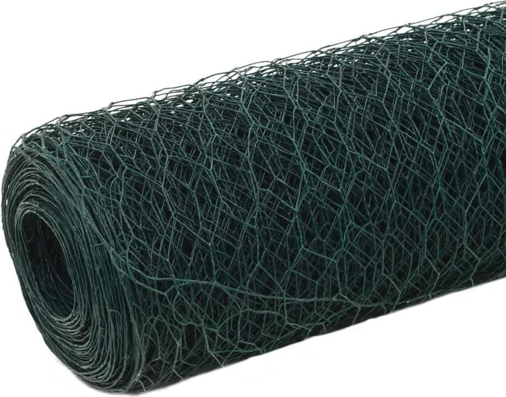 vidaXL Clôture en fil de fer acier avec revêtement PVC Image du produit 