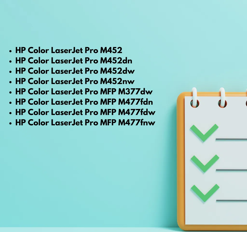 Kit Impression Couleur HP CE410X CF380X CC530A pour LaserJet Pro M475dn - 3