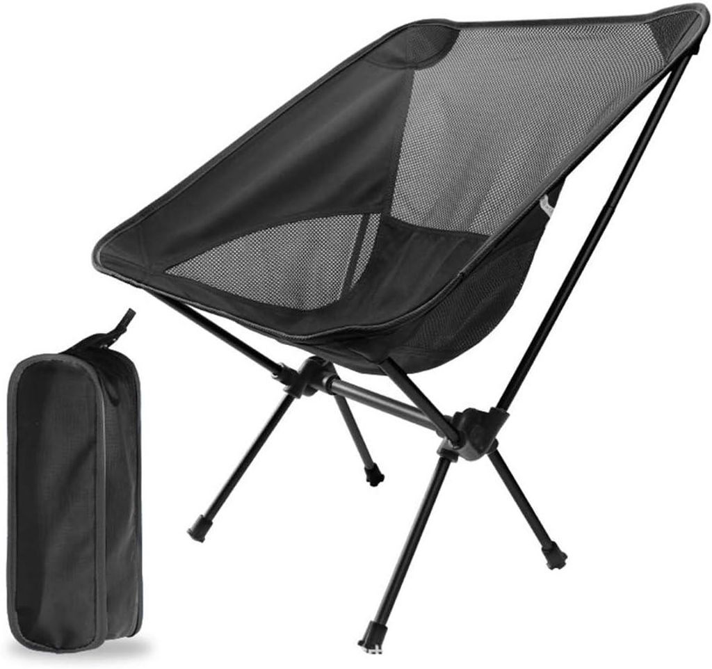 Camping Klappstuhl - Campingstuhl klappbar mit Tragetasche - Stuhl faltbar für Festival Freizeit Garten bis 100 kg