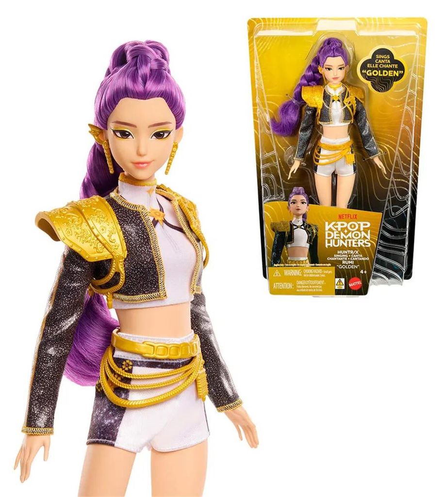 Mattel KPop Demon Hunters HUNTR/X Rumi „Golden“ Singende Produktbild 
