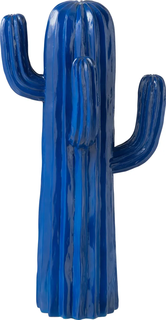 Cactus Bleu J-Line Grand Format : Déco Végétale sans Entretien en Résine