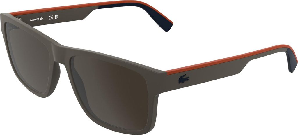 Lacoste L6076S Matte taupe 58/17/145 Herren Sonnenbrillen