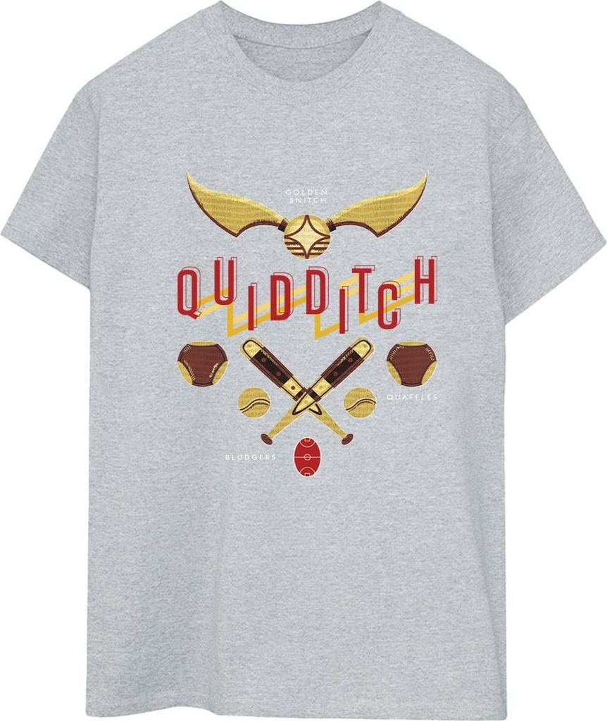 Harry Potter - "Quidditch Golden Snitch" T-Shirt für Damen BI28103 (3XL) (Grau)