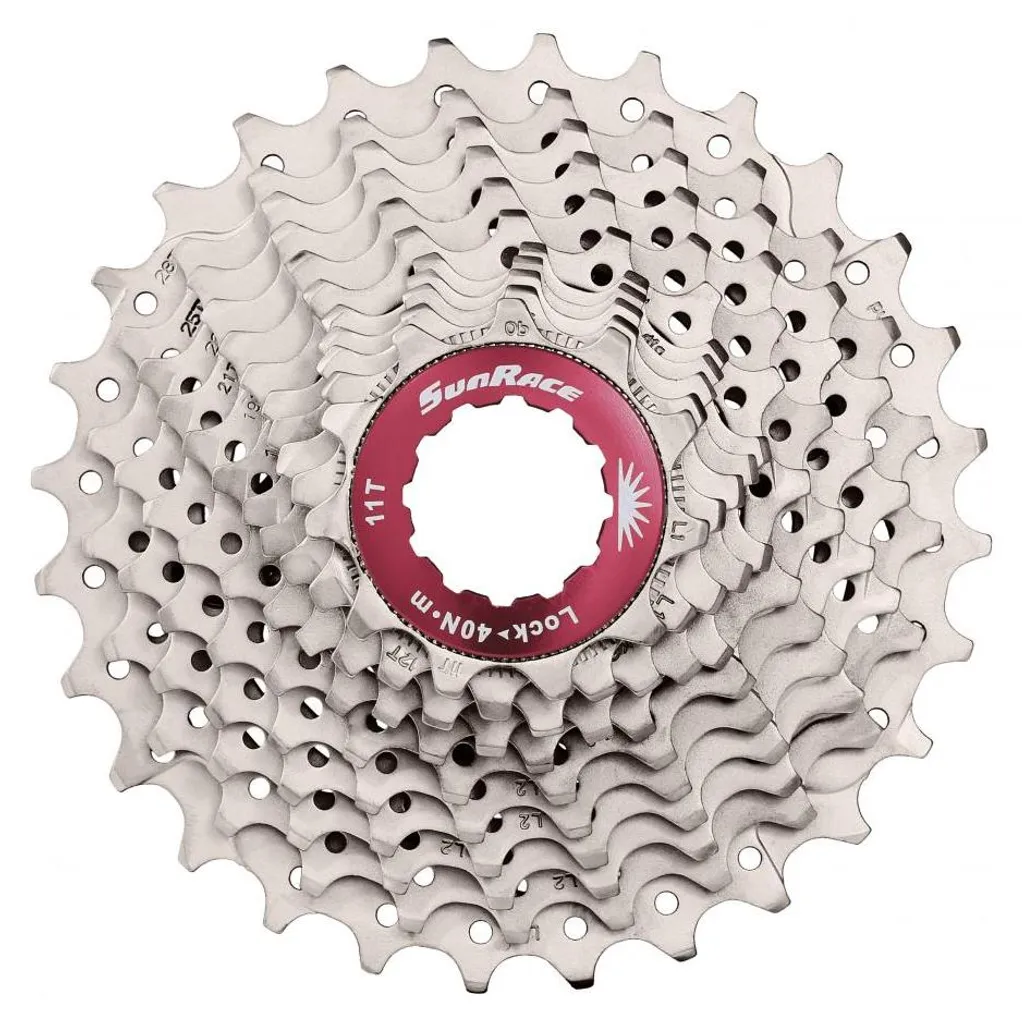 Cassette Sunrace RX1 Beige 11 Vitesses 11-36T pour Transmission Route