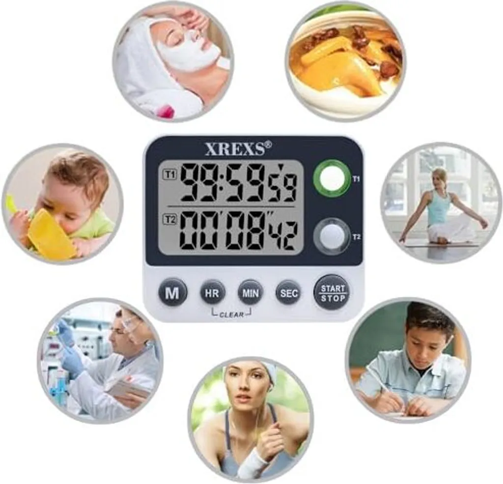 Timer Digitale XREXS Beige - Allarme Potente e Magnete Forte - 6