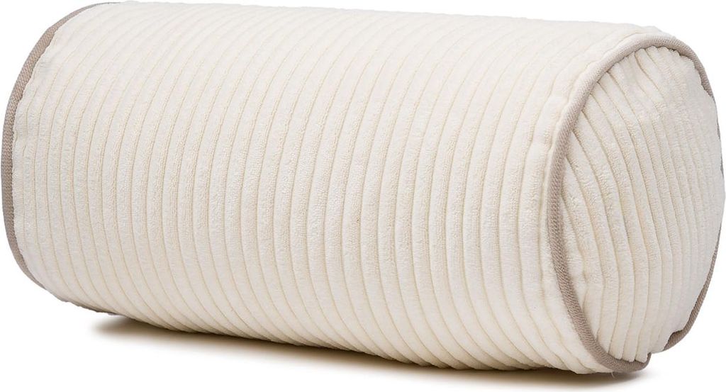 Gözze Cord Kissenrolle Anafi 40 x 20 cm Weiß