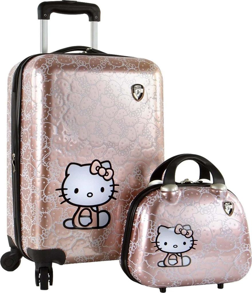 Sanrio Hello Kitty - 4-Rollen-Kindertrolley Beautycase Produktbild 