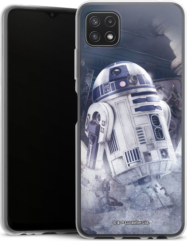 DeinDesign Handyhülle für Samsung Galaxy A22 5G Silikon Hülle Case Smartphone Schutzhülle Fanartikel Roboter Star Wars