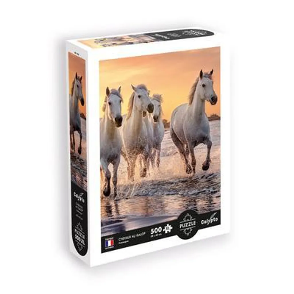 Puzzle XL 500 pièces Chevaux Calypto : fini la fatigue visuelle en s'amusant