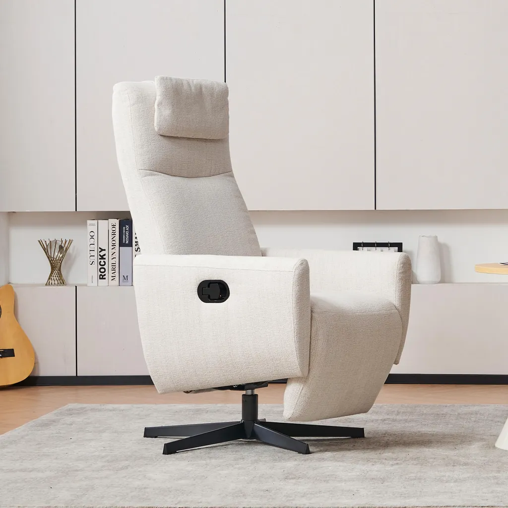 Fauteuil Relax Ergonomique Beige : Dites Adieu à la Fatigue du Dos - 8