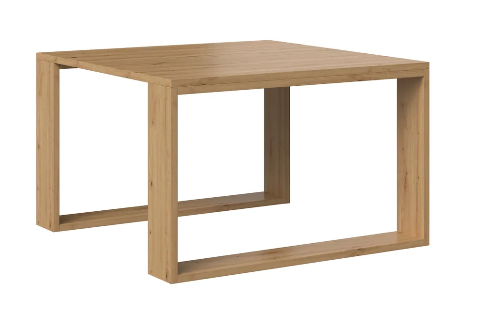 Table Basse LAUREN MINI Chêne Artisanal - Style Industriel 60cm