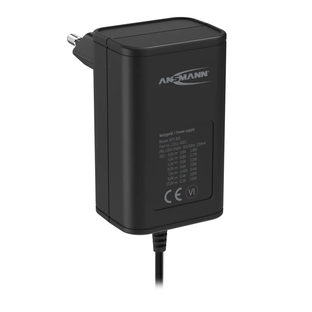 Adaptateur secteur 3-12VDC Ansmann 5111233 avec 7 embouts interchangeables - 3