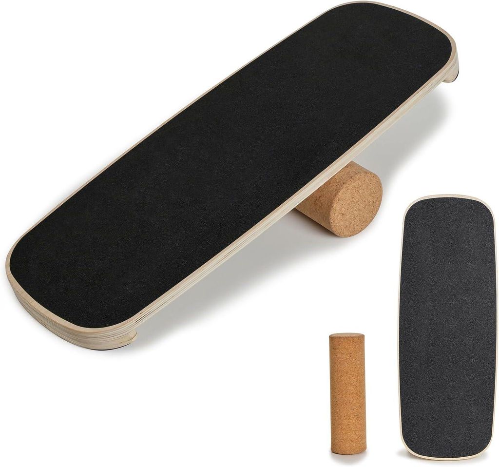 Planche d'équilibre HOKO ROLLO en bois avec rouleau en Image du produit 