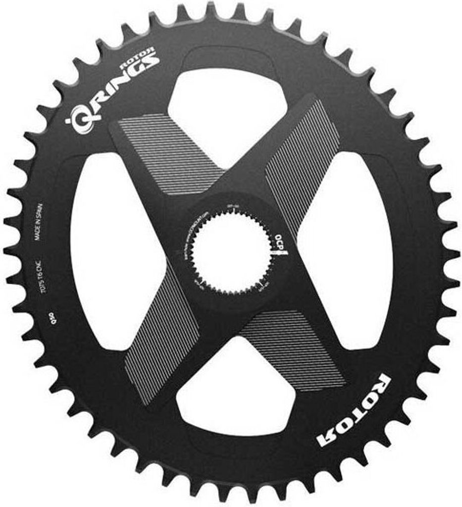 Rotor Q Rings 1x Universal Dm Ovales Kettenblatt Silber 54t Silber 54t