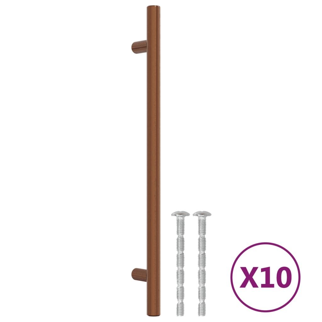 Möbelgriffe 10 Stk. Bronzen 192 mm Edelstahl