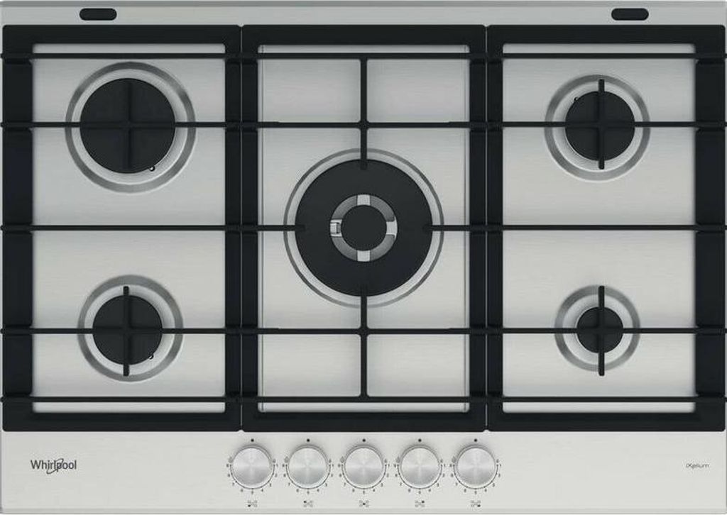 Whirlpool GMWL 728/IXL, Edelstahl, Integriert, 73 cm, Gaskochfeld, Edelstahl, 5 Zone(n)